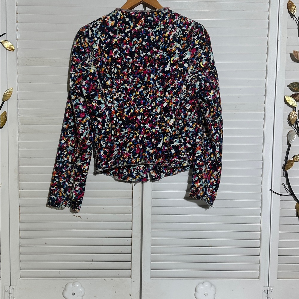 1. State Multicolor Tweed Jacket - image 2